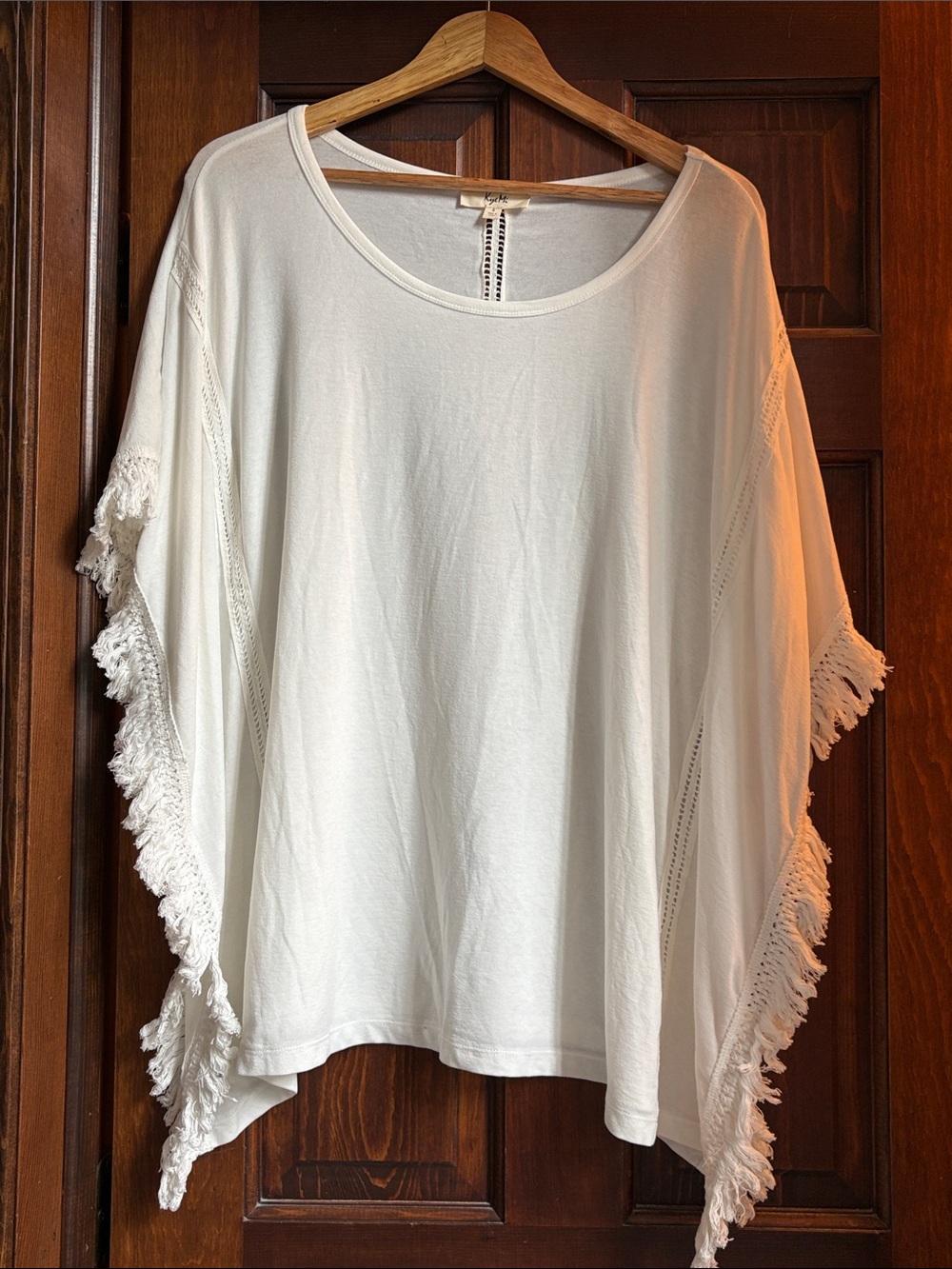 Kye Mi Boho Fringe Poncho NWOT Small